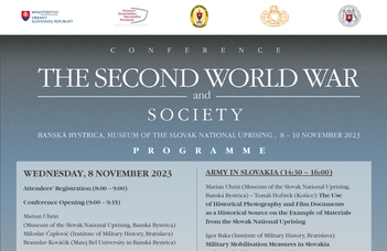 The Second World War and the Society konferencia