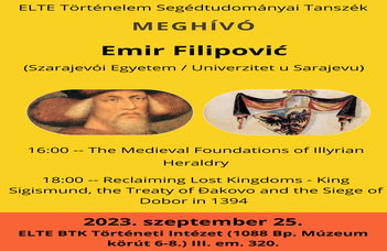 Emir Filipović professzor (Szarajevói Egyetem / Univerzitet u Sarajevu) előadása